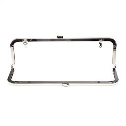 Cadre de porte-monnaie pochette 10x3 pouces/8 pouces x 3 pouces argent ou or avec boucles