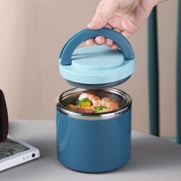 Boîte à déjeuner isotherme de 1000ml contenant à Bento avec poignée pour aliments soupe Thermos