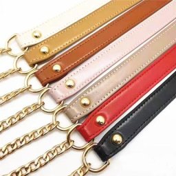Sangles de sac en cuir PU et poignée en métal JOHandbag pour femmes accessoires de remplacement