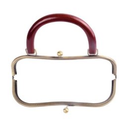 Poignée de cadre de sac à main en Bronze Antique 27cm Style rétro fermoir de baiser boucle de