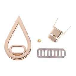 Fermoir en forme de goutte d'eau serrure à torsion pour sac à main en cuir bricolage