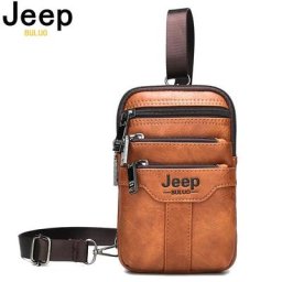 JEEP BULUO – Sac à bandoulière multifonction pour homme petit sac de poitrine jambes taille