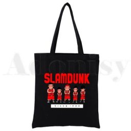 Slam Dunk-Sac à provisions en toile pour femme fourre-tout pour fille cuillère à soupe Harajuku