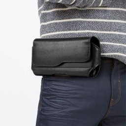 Ceinture horizontale en cuir pour hommes pochette manches voyage en plein air 2020