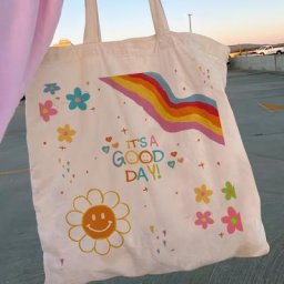 Sac de shopping en toile florale pour femme sac à main pour fille fourre-tout initié Y2K