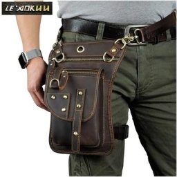 Sac à bandoulière en cuir de qualité pour hommes Design décontracté pour tablette de 8 pouces