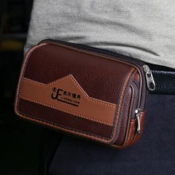 Sac de ceinture universel pour hommes pochette porte-cartes portefeuille étui pour téléphone