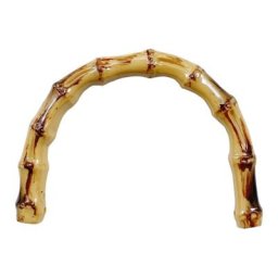 Accessoires de sac à main en forme de U pour femmes poignée en bambou Imitation/ensemble de boucles