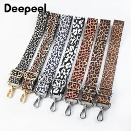 Deepeel-Portefeuille à Bretelles Larges Imprimées Léopard pour Femme Accessoires de Sacs Longs