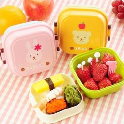 Boîte à lunch en plastique à motif animal mignon pour enfants boîte à collation pour bébé boîte à