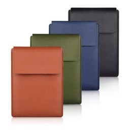 896F – housse en cuir PU pour ordinateur portable sacoche avec support pour tapis de souris et