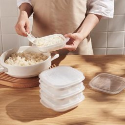 Boîtes à Bento jetables en plastique 1 pièce conteneurs alimentaires pour salade de fruits