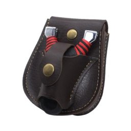 Sac en cuir fait main 2 en 1 pour hommes catapulte de chasse balles en acier sac de poche