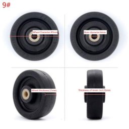 Roulettes pivotantes en plastique Q1FA 1 pièce pour valise de remplacement