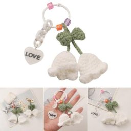M2EA – pendentif de chaîne Lily of the vallée porte-clés fait à la main carillons éoliens