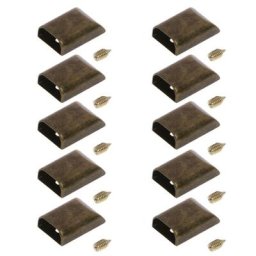 Clips de fermeture à glissière en métal 10 pièces artisanat en cuir bricolage boucle bouchon de
