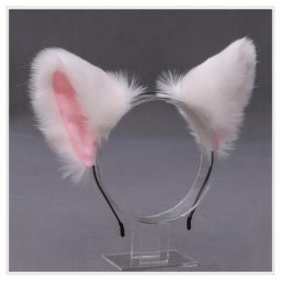 Cerceaux d'oreille en fourrure de renard chat pour filles bandeau de nuit bandes de sauna bande