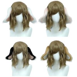 Jolis oreilles de chien Lolita cerceau en peluche pour femmes couvre-chef mascarade de fête