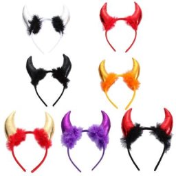 Bandeau en corne de mouton de bœuf accessoires de fête de danse couvre-chef Cosplay Halloween