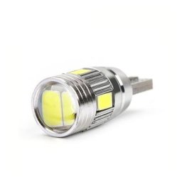Ampoule LED Canbus Wedge pour voiture feu arrière feu stop T10 5630 6smd W5w 12V 1 pièce