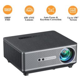 Vidéoprojecteur YABER K1 WIFI6 Bluetooh 650 ANSI Lumens Soutiens 4K Full HD 1080P