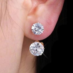 Boucles d'oreilles pendantes pour femmes bijoux Double strass cadeau de noël pour meilleurs amis