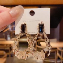 Boucles d'oreilles pendantes en or pour femmes grand pendentif boucles d'oreilles en métal