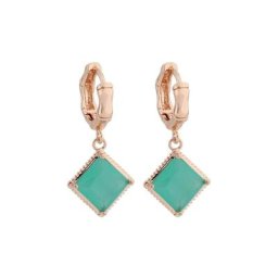Boucles d'oreilles pendantes carrées pour femmes couleur or Rose haute qualité bijoux de luxe
