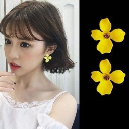 Boucles d'oreilles en forme de fleur pour femmes et filles bijoux mignons Style bohème coréen