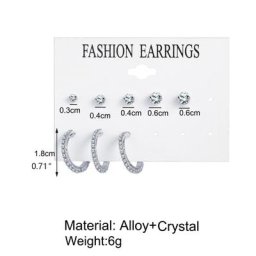 Ensemble de boucles d'oreilles piercing pour femmes boucles d'oreilles simples et créatives bijoux