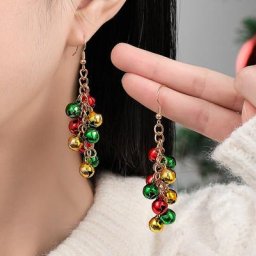 Boucles d'oreilles en alliage de métal pour femmes et filles plusieurs couleurs bijoux de fête