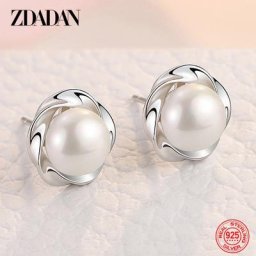 Zddan – boucles d'oreilles en argent Sterling 925 pour femmes bijoux à la mode breloque fleur