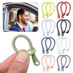 Crochets d'oreille en silicone anti-perte supports pour écouteurs ajustement sécurisé crochet