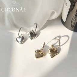 Coconal-Boucles d'oreilles pendantes d'amour de coeur de mode coréenne pour des femmes adolescentes