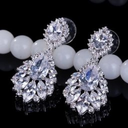 Uilz – boucles d'oreilles pendantes en Zircon cubique avec cristal AAA pour femmes bijoux de fête