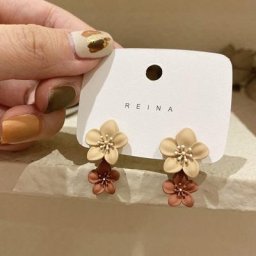 YAOLOGE-Boucles d'oreilles pendantes en acrylique fleur pour femmes bijoux élégants cadeau de