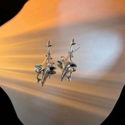LX9D – boucles d'oreilles pendantes en forme d'étoile bijoux de déclaration planète perle