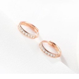 Boucles d'oreilles Punk en argent Sterling 925 pour femmes en Zircon Cartilage Piercing des os