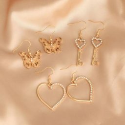 Boucles d'oreilles simples et romantiques en Zircon en forme de cœur bijoux en forme de papillon
