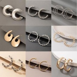 Docona – boucles d'oreilles rétro pour femmes formes géométriques irrégulières en alliage de métal