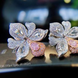 Everver-Boucles d'Oreilles Orchidées pour Femme Bijoux Romantiques de Luxe Accessoires en Clip