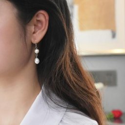 ASHIQI – boucles d'oreilles naturelles baroques en perles d'eau douce pour femmes bijoux de mariage
