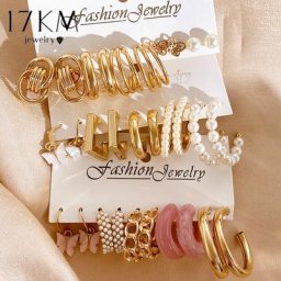 17KM – ensemble de boucles d'oreilles torsadées pour femmes bijoux en forme de papillon en