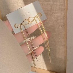 Boucles d'oreilles longues à pampilles pour femmes japon corée mode fille pendentif décor Boho
