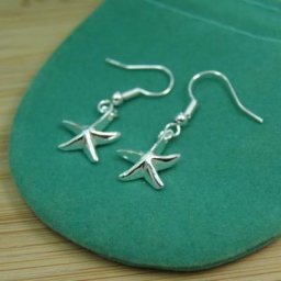 Boucles d'oreilles en forme de petite étoile pour femmes bijoux en argent 925 goutte d'eau