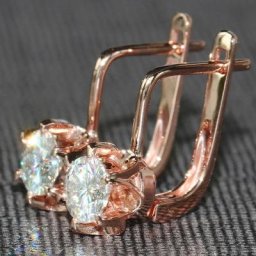 Huitan – boucles d'oreilles couleur or Rose pour femmes nouvelle collection bijoux fantaisie à