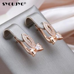 SYOUJYO-Boucles d'Oreilles à Nministériels d Papillon en Or Rose pour Femme Bijoux de ixBrillants