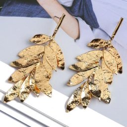 Boucles d'oreilles à Double couche en métal pour femmes accessoires de luxe brillants tendance