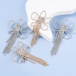 Boucles d'oreilles pendantes en métal avec pompon fleur biscuits pour femmes déclaration de