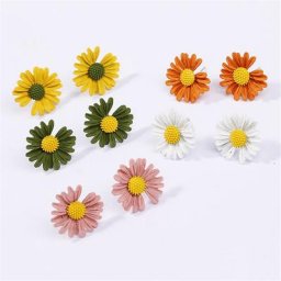 LATS Daisy – boucles d'oreilles pour femmes fleurs fraîches simples personnalité étudiante